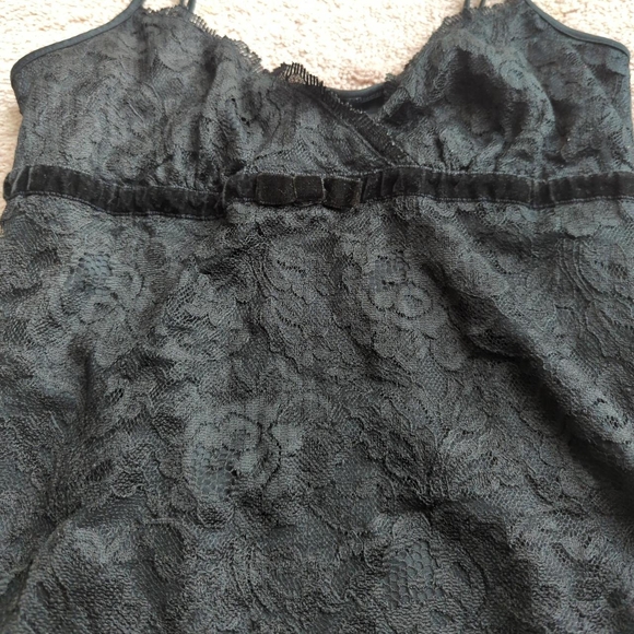 Black Lace Camisole Top - Picture 2 of 5